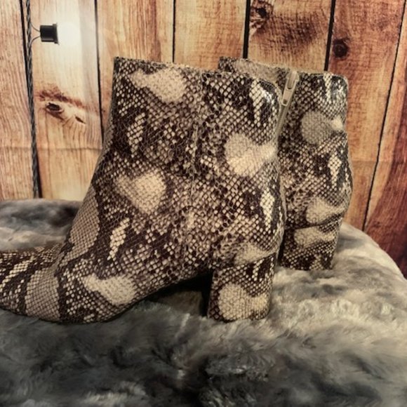 Leather Snakeskin Boots - Picture 4 of 8